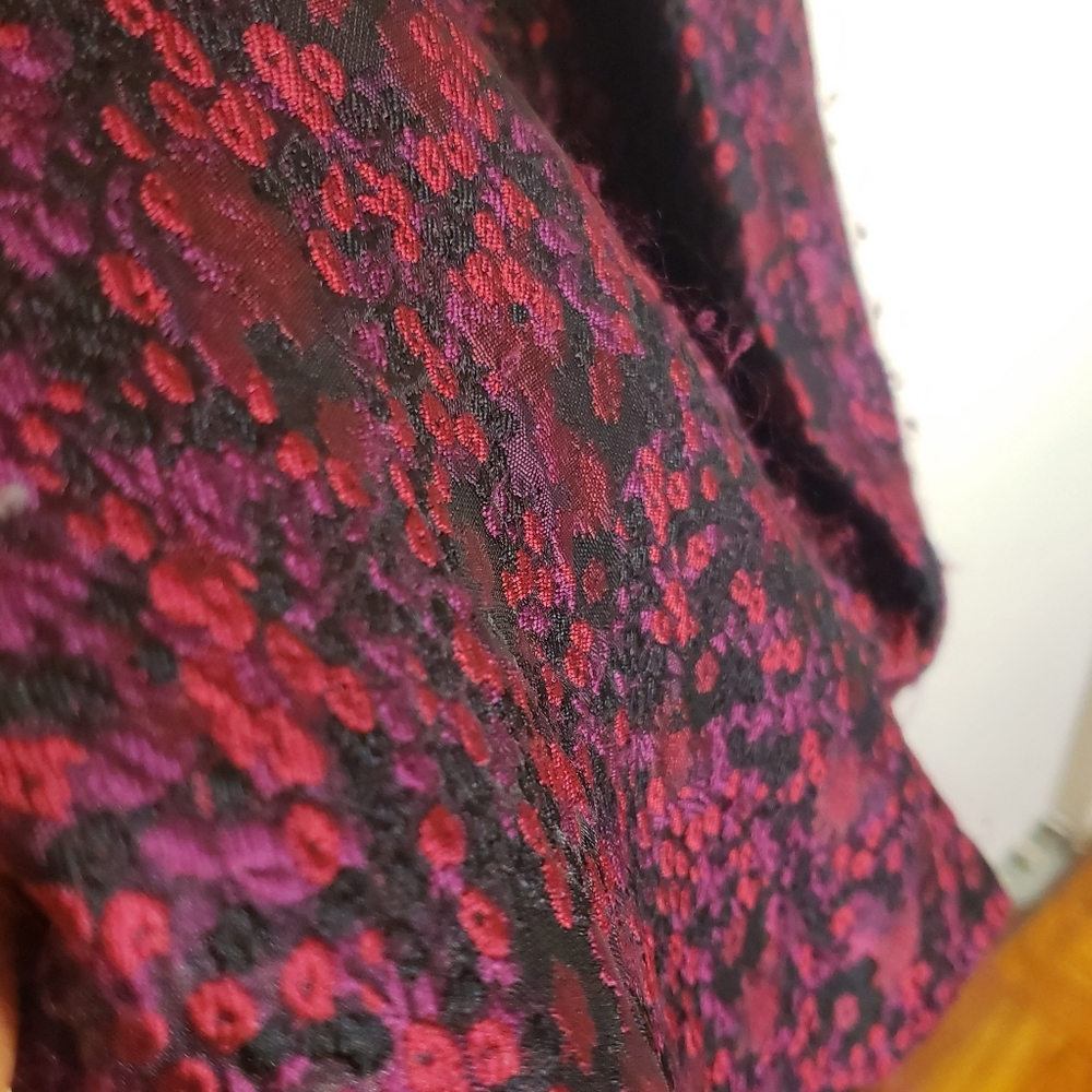 $210 DKNY New Jacquard Floral Fit Flare Sleeveless - Picture 7 of 16